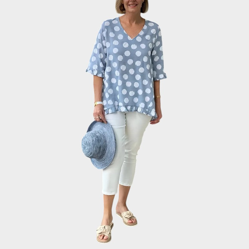 Tyra | Premium Bluse mit Spitze