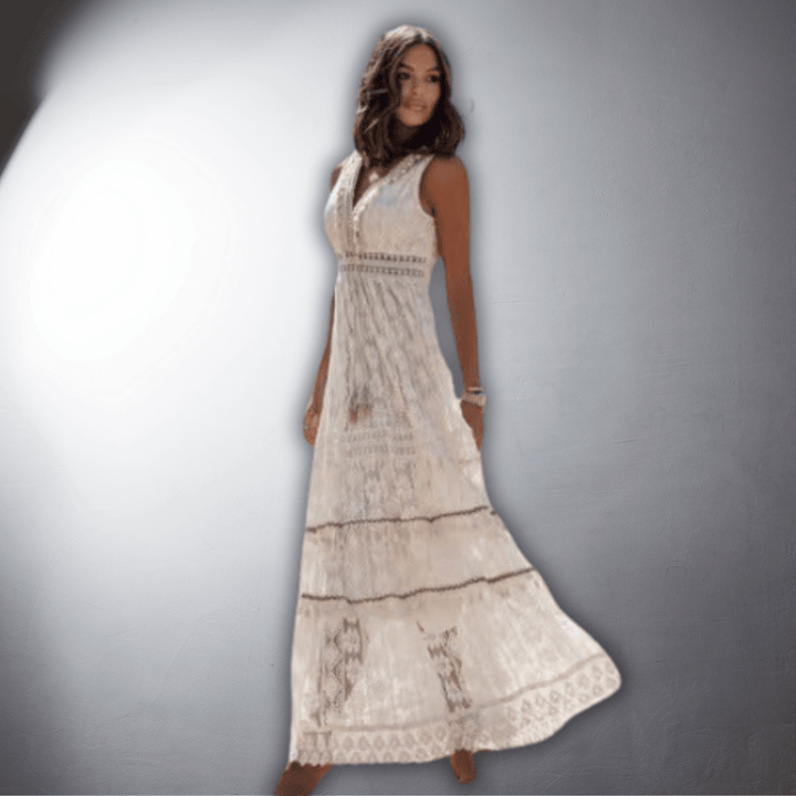 Dana | Handgemachtes Spitzen-Boho-Kleid