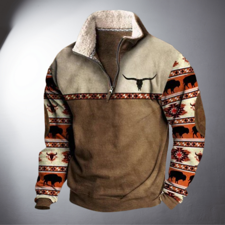 Arvid | Handgefertigter Warmer Hunter-Pullover