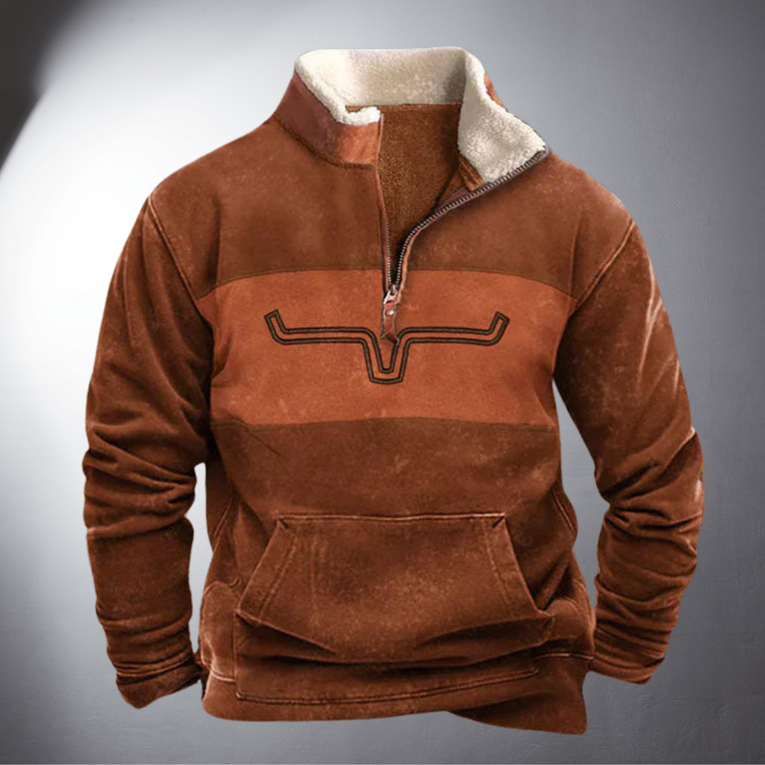 Arvid | Handgefertigter Warmer Hunter-Pullover