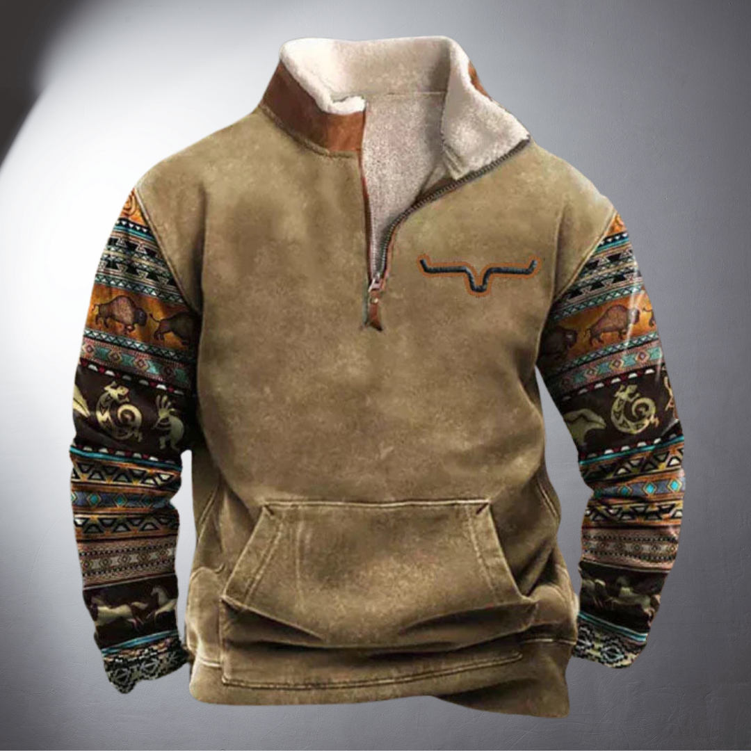 Arvid | Handgefertigter Warmer Hunter-Pullover