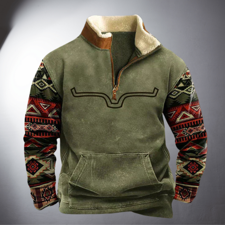 Arvid | Handgefertigter Warmer Hunter-Pullover