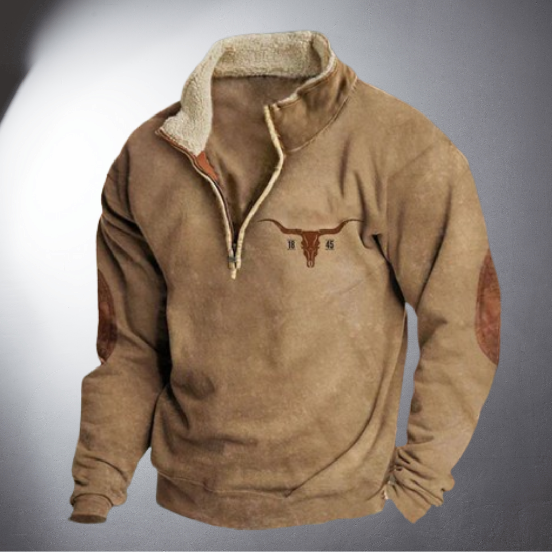 Arvid | Handgefertigter Warmer Hunter-Pullover