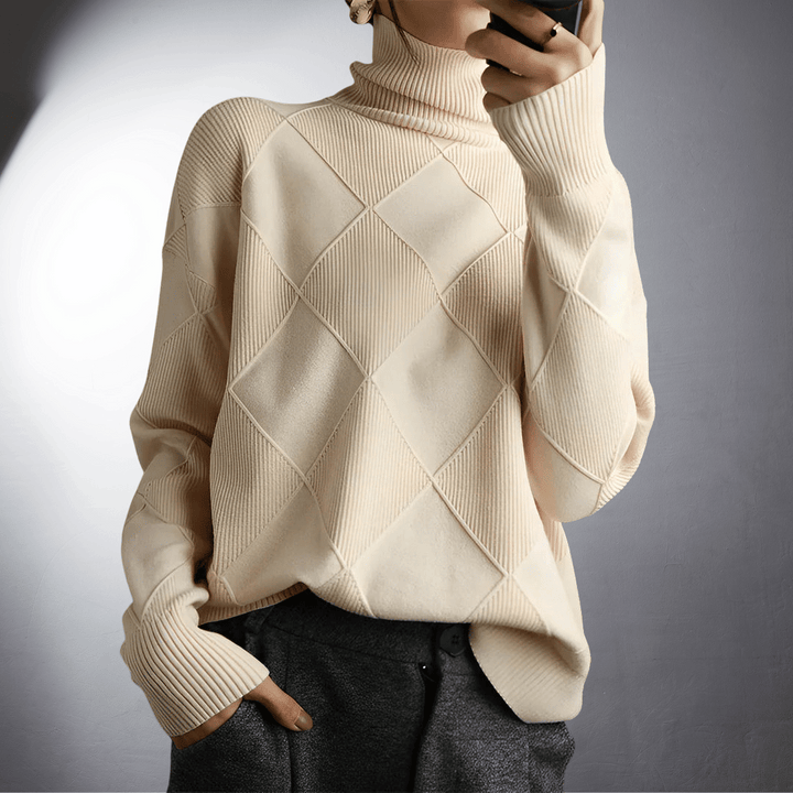 Sigrun | Handgefertigter, eleganter Kaschmirpullover