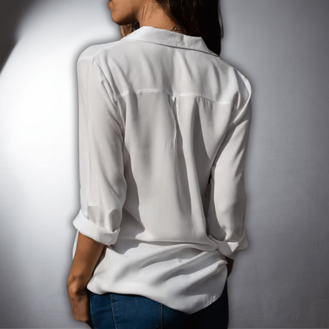 Wilhelmine | Luftige Oversize-Chiffonbluse