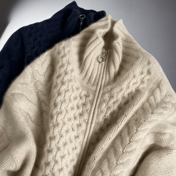 Sib | Handgefertigter, warmer Cardigan für kalte Tage