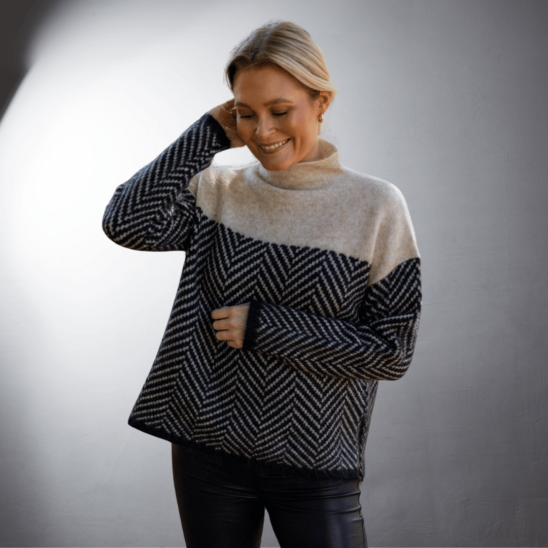 Agathe | Handgefertigter, weicher Rollkragenpullover