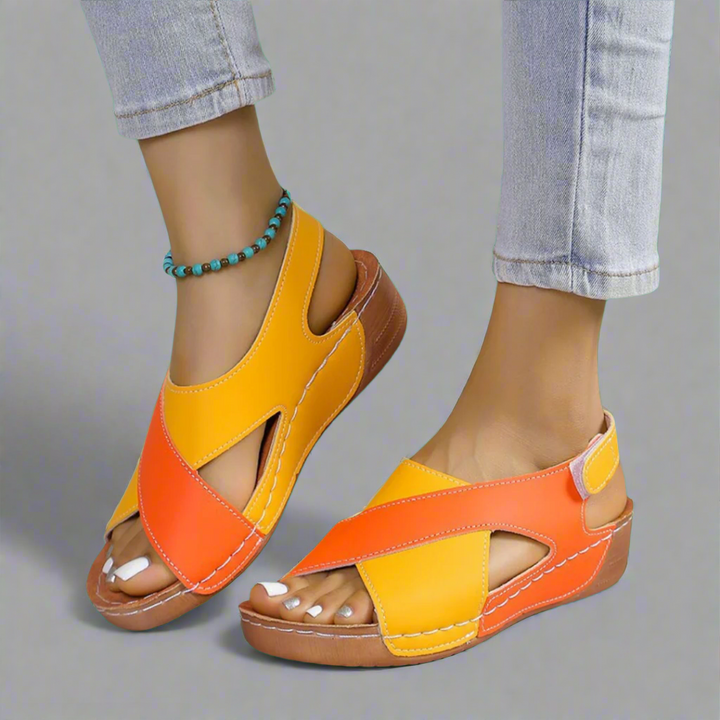 Sonnhild | Handgefertigte Premium-Sandalen in Marineblau
