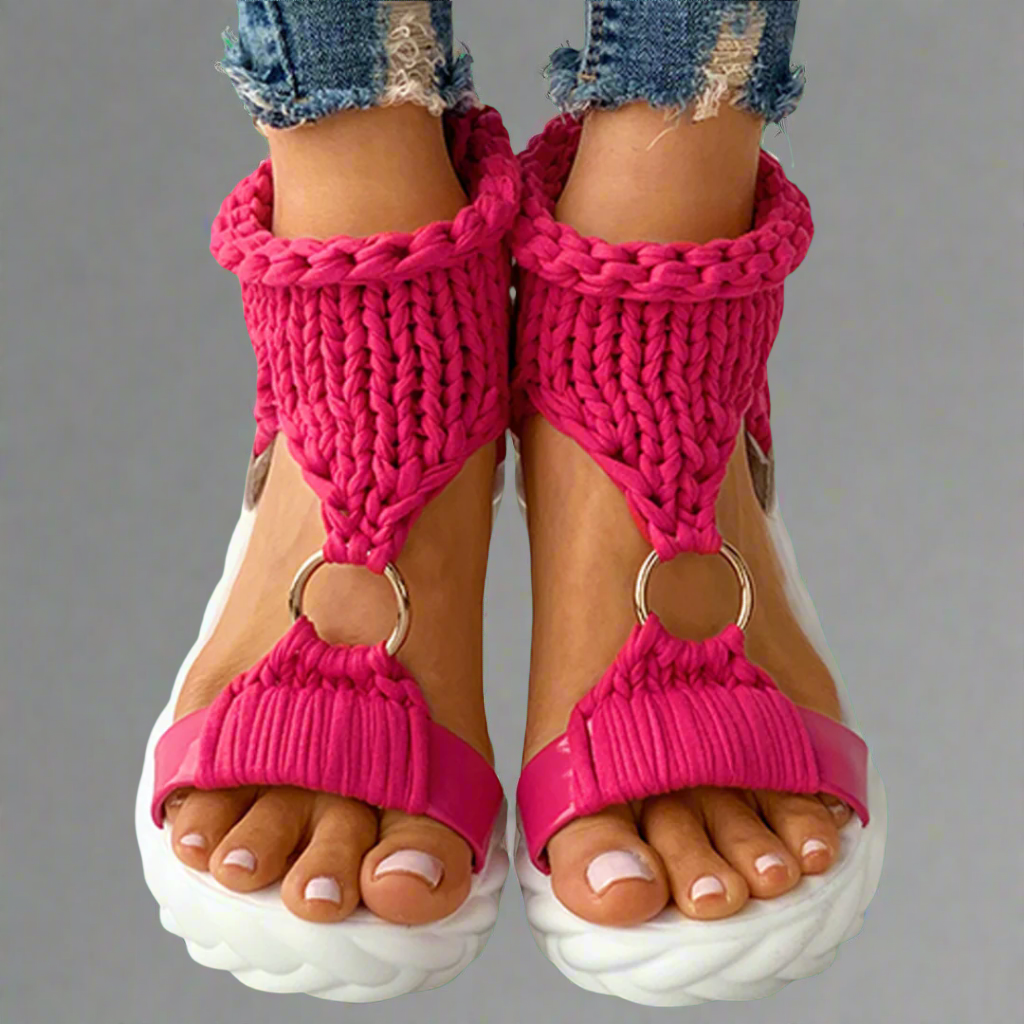 Sigharda | Glitzernde Kristall-Sandalen mit bequemer quadratischer Ferse aus Premiummaterial