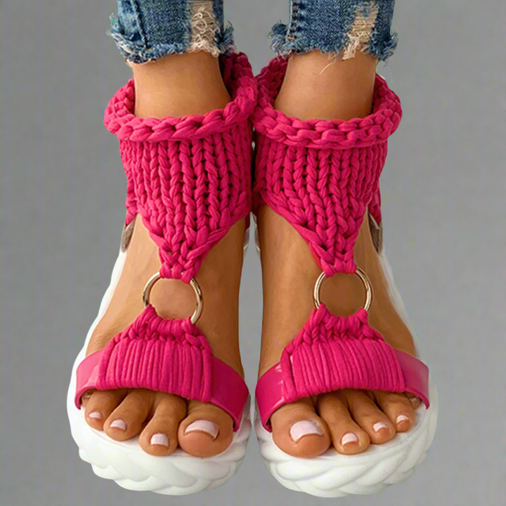 Sigharda | Glitzernde Kristall-Sandalen mit bequemer quadratischer Ferse aus Premiummaterial