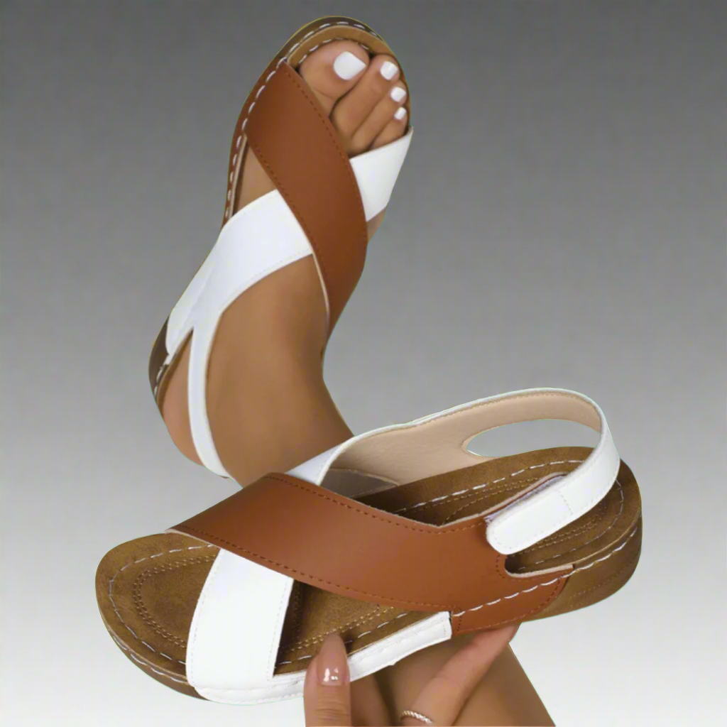 Sonnhild | Handgefertigte Premium-Sandalen in Marineblau