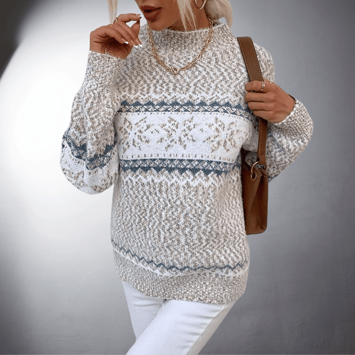 Nele | Handgemachter Wärmender Strickpullover