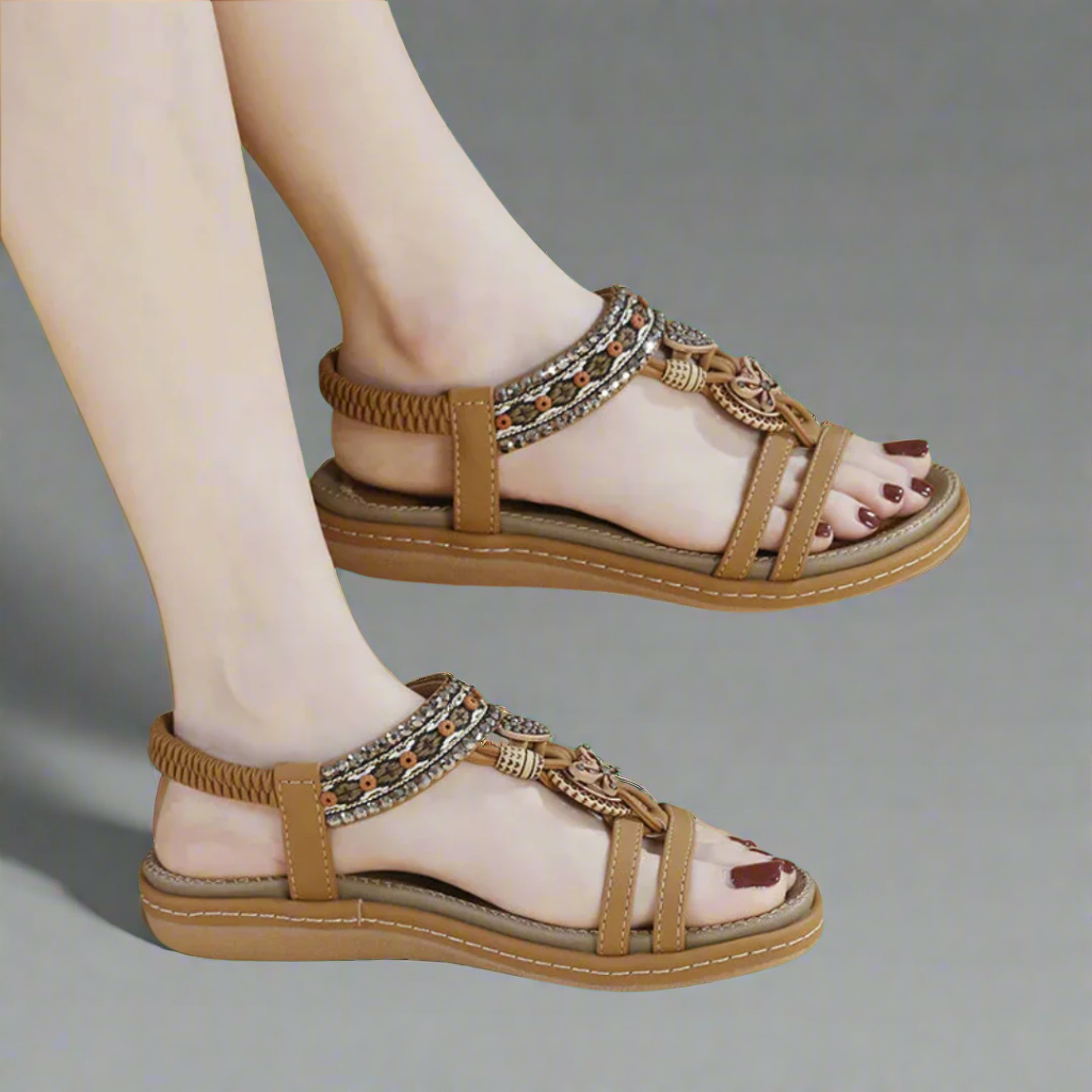 Felicitas | Handgefertigte Boho-Sandalen aus Premium-Material