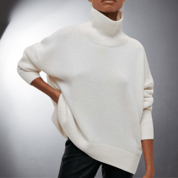 Evi | Handgefertigter kuscheliger Rollkragenpullover