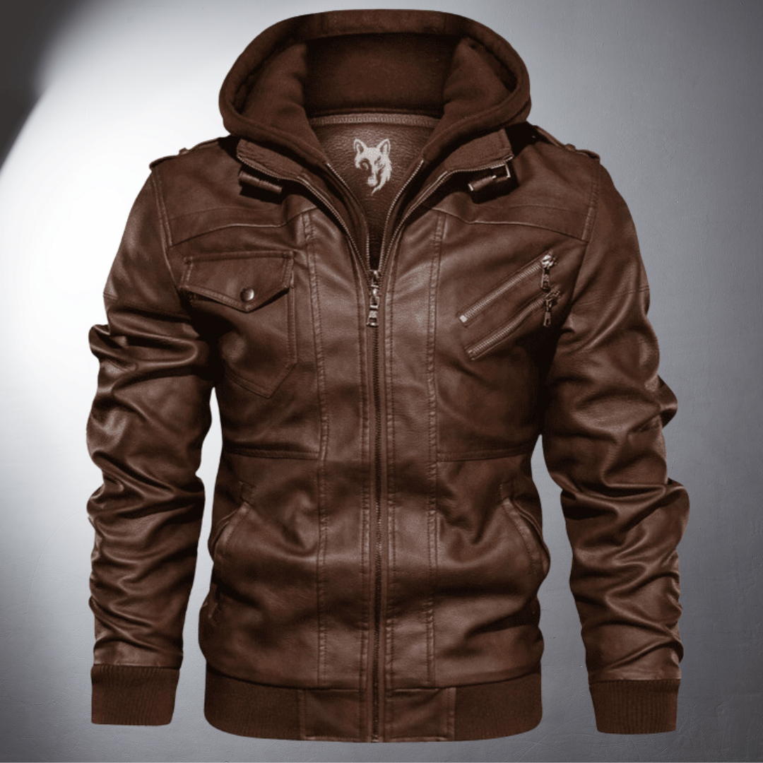 Xavi | Premium Leder-Bomberjacke