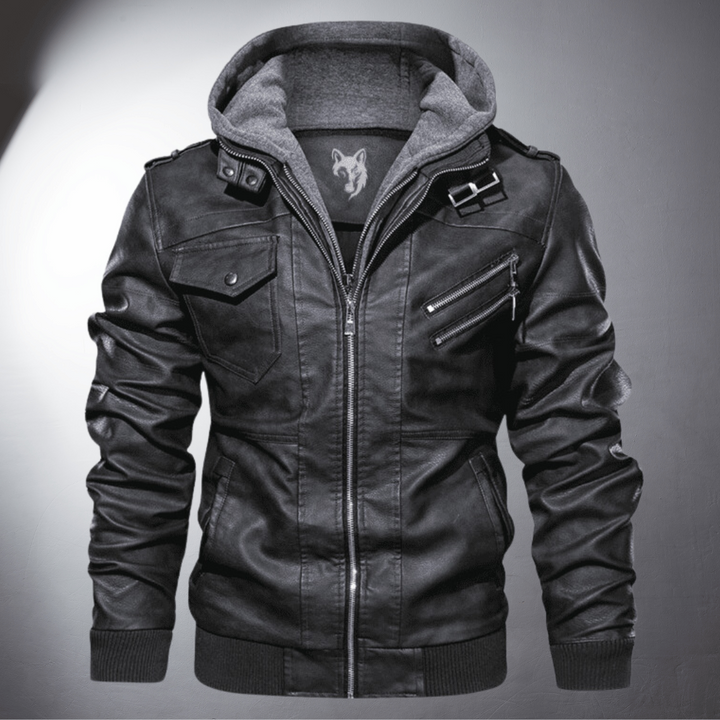 Xavi | Premium Leder-Bomberjacke