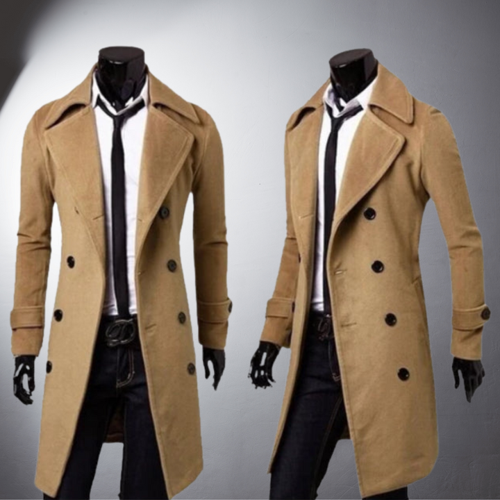 Archer | Handgefertigter Doppelreihiger Trenchcoat